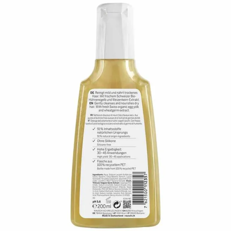 Rausch Nähr-Shampoo mit Ei-Öl, 200 ml