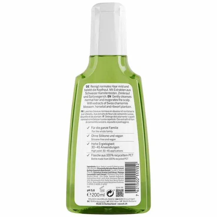 Rausch Pflege-Shampoo mit Schweizer Kräutern, 200 ml