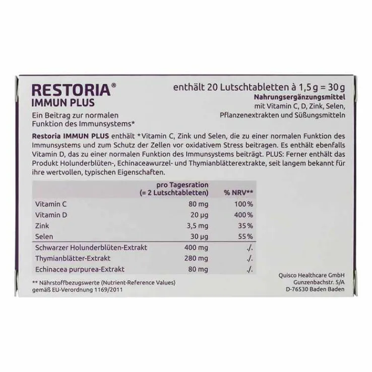 Restoria Immun Plus Lutschtabletten, 20 St