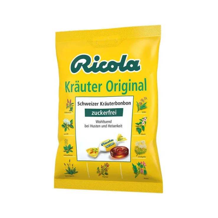 Ricola ohne Zucker Kräuter Bonbons, 75 g