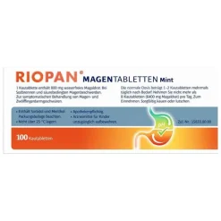 Riopan Magen Tabletten Mint 800 mg Kautabletten, 100 St
