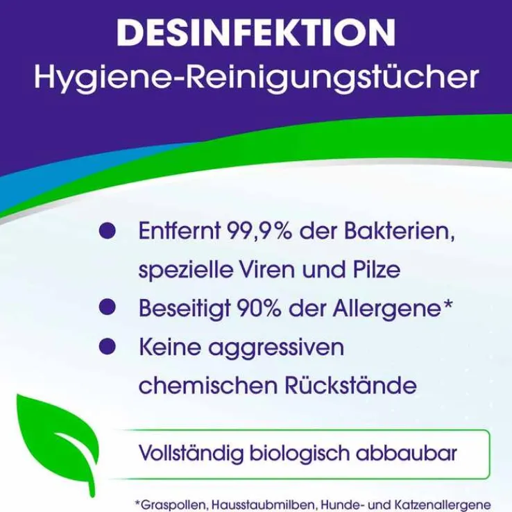 SAGROTAN® Hygiene-Reinigungstücher, 60 St