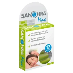 Sanohra max Gehörschutzstöpsel für Erwachsene, 12 St