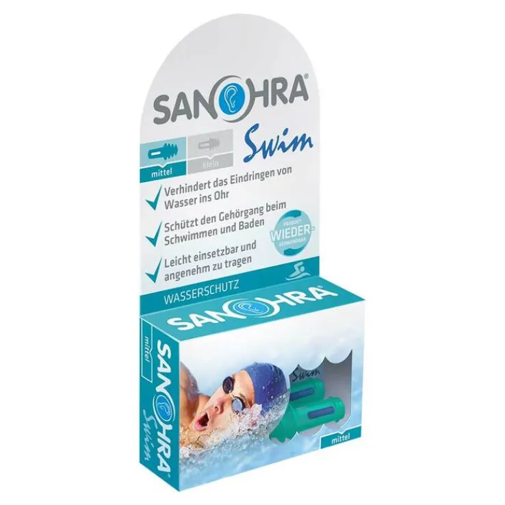 Sanohra swim für Erwachsene Ohrenschutz, 2 St