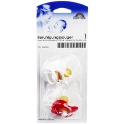 Sauger Kirsche Latex Größe 1 0 - 6 Mon.weiß / rot, 2 St