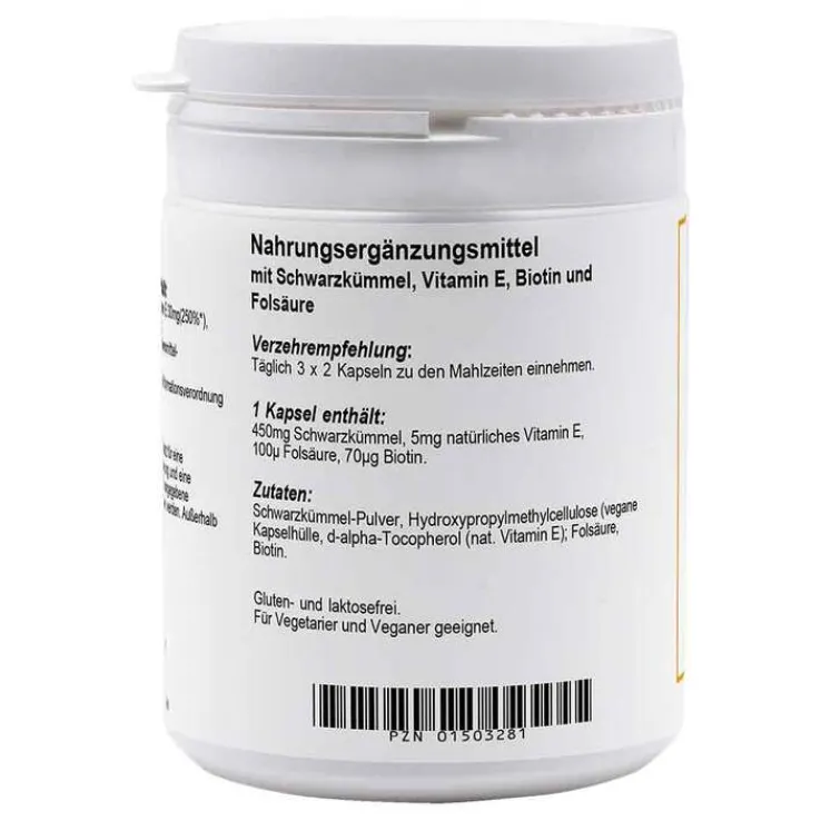 Schwarzkümmelöl Plus 5 Kapseln, 200 St