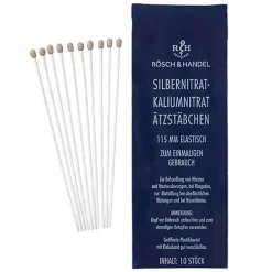 SILBERNITRAT-KALIUMNITRAT ÄTZSTÄBCHEN 115 mm elastisch, 10 St