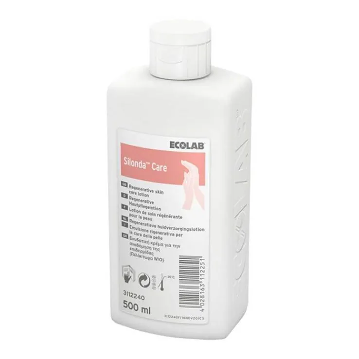 Silonda Care Hautpflege Lotion Spenderflasche ohne Dosierpumpe, 500 ml