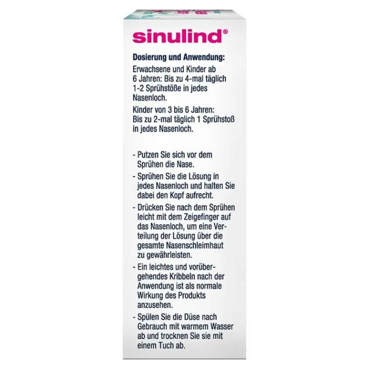 Sinulind Meerwasser Nasenspray + Aloe Vera, 20 ml