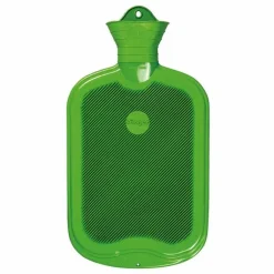 Sänger Gummi Wärmflasche Doppellamelle aus einem Guss apfelgrün, 2 l