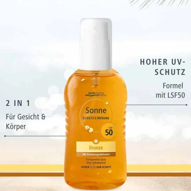 Sonne Schutz & Bräune Pump-Spray bronze LSF 50, 200 ml