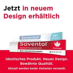 Soventol® HydroCortisonacetat 0,5% Cremogel bei Hautentzündungen, 15 g