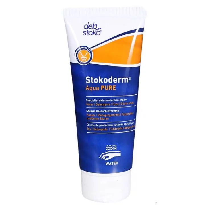 Stokoderm Aqua Pure Hautschutz Creme, 100 ml