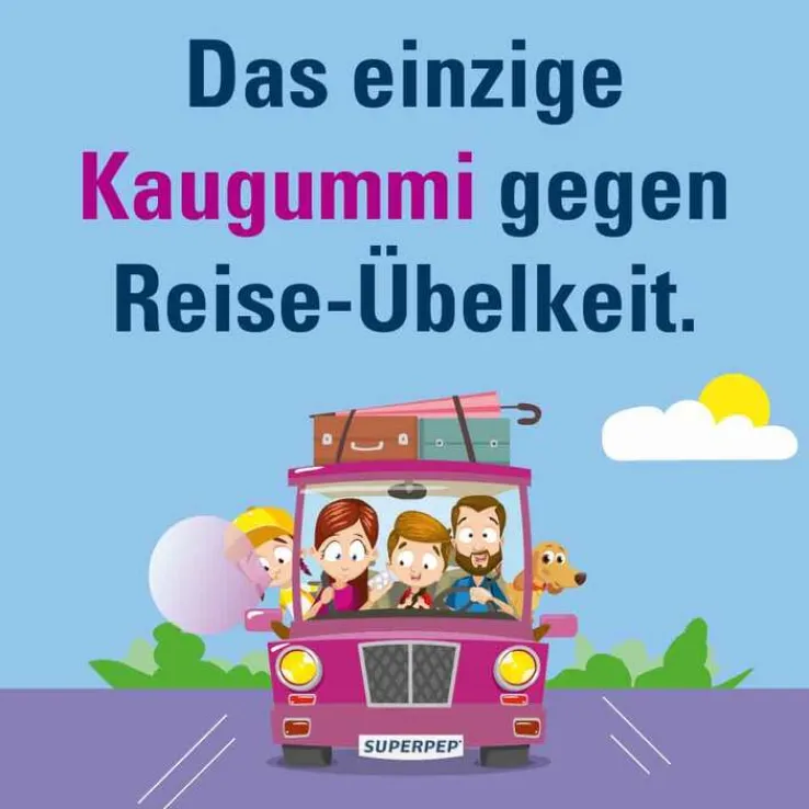 SUPERPEP® Reise Kaugummi-Dragées , 10 St