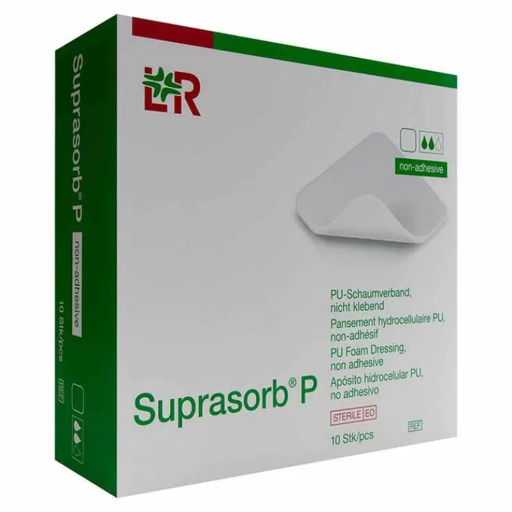 Suprasorb P PU-Schaumv.5x5 cm nicht klebend, 10 St