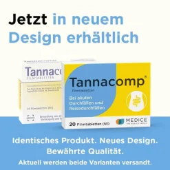 Tannacomp® Filmtabletten bei akutem Durchfall , 20 St