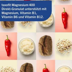 Taxofit Magnesium 400 + B1 + B6 + B12 + Folsäure 800 Granulat, 20 St