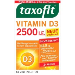 Taxofit Vitamin D3 2500 I.E. Tabletten, 50 St