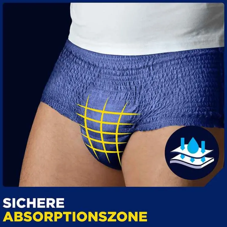 TENA® MEN ACTIVE FIT Plus Pants blau S/M bei Inkontinenz, 12 St