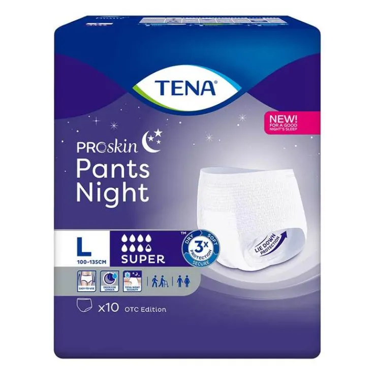 TENA Pants night super L bei Inkontinenz, 4X10 St