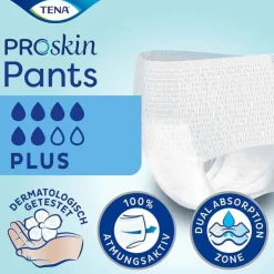 TENA Pants Plus XL Einweghosen bei Inkontinenz, 4X12 St
