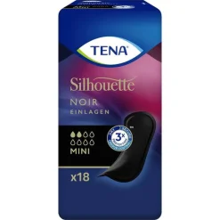TENA® Silhouette NOIR Mini Einlagen bei Inkontinenz, 18 St