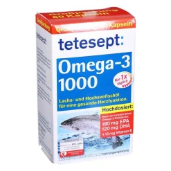 Tetesept Omega-3 1000 Kapseln, 80 St