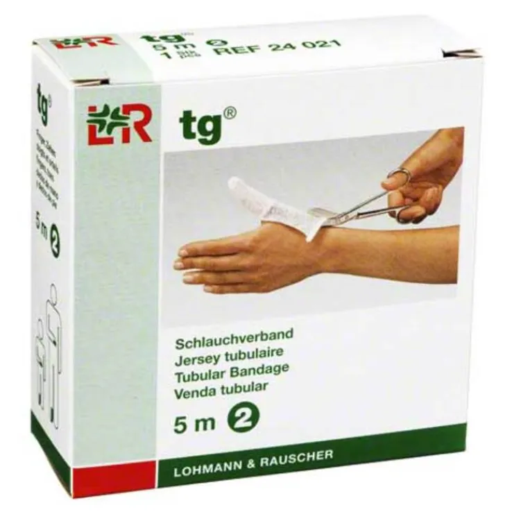 TG Schlauchverband Größe 2 5 m weiß 24021, 1 St