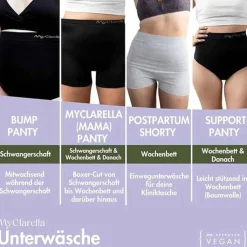The Support Panty Wochenbett Unterhose XL schwarz, 1 St