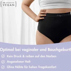The Support Panty Wochenbett Unterhose L schwarz, 1 St