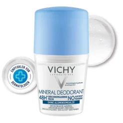 Vichy Deo Roll-on Mineral 48h ohne Aluminium, 50 ml