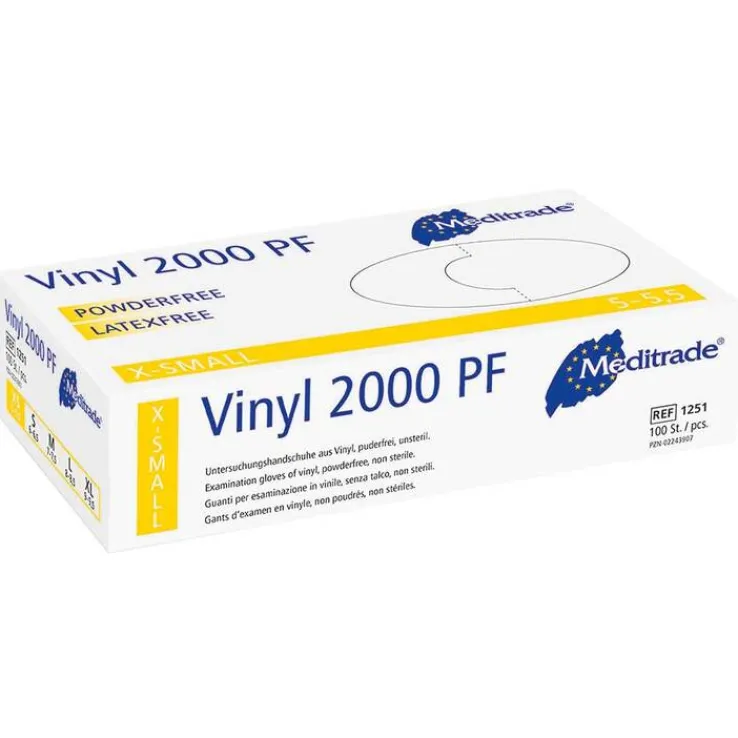 Vinyl 2000 Untersuchungshandschuhe puderfrei unsteril Größe XS, 100 St