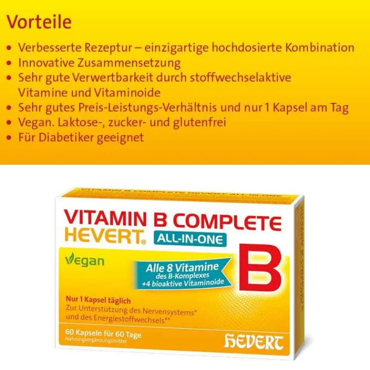 Vitamin B Complete Hevert all-in-one Kapseln, 120 St