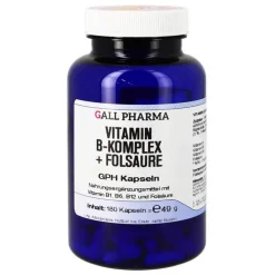 Vitamin B Komplex + Folsäure GPH Kapseln, 180 St