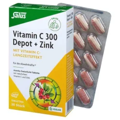 Vitamin C 300 Depot + Zink Salus Tabletten, 30 St