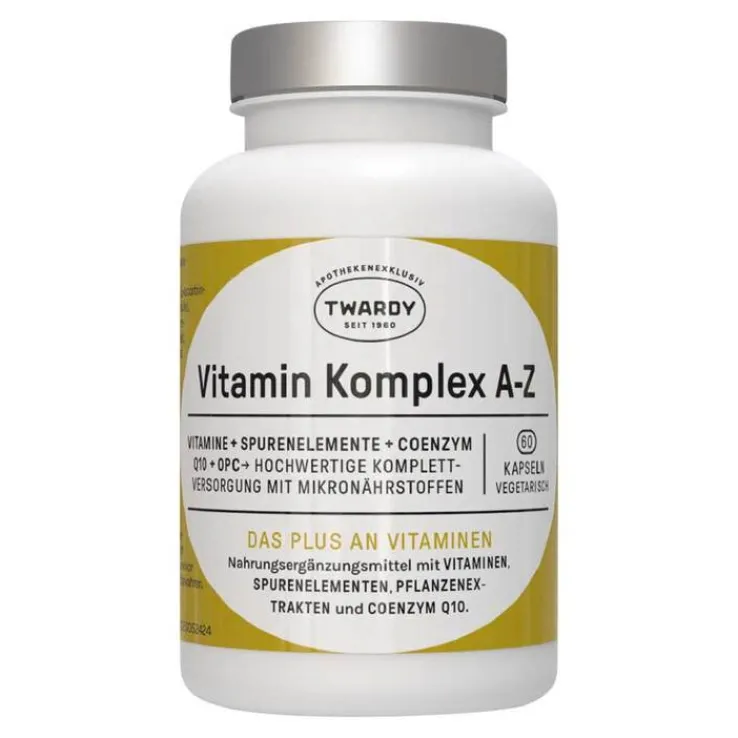 Vitamin Komplex A-Z mit Coenzym Q10 + OPC Kapseln, 60 St