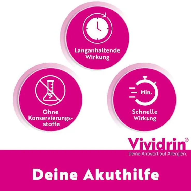 Vividrin® Azelastin EDO® Akuthilfe bei Heuschnupfen und Allergien, 20X0.6 ml