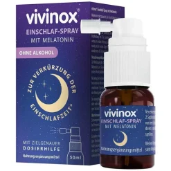 vivinox® Einschlaf-Spray mit Melatonin bei Einschlafstörungen, 50 ml