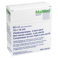 Vlieskompressen 10x10 cm steril, 25X2 St