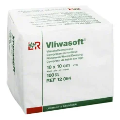 Vliwasoft Vlieskompressen 10x10cm 4-lagig unsteril, 100 St