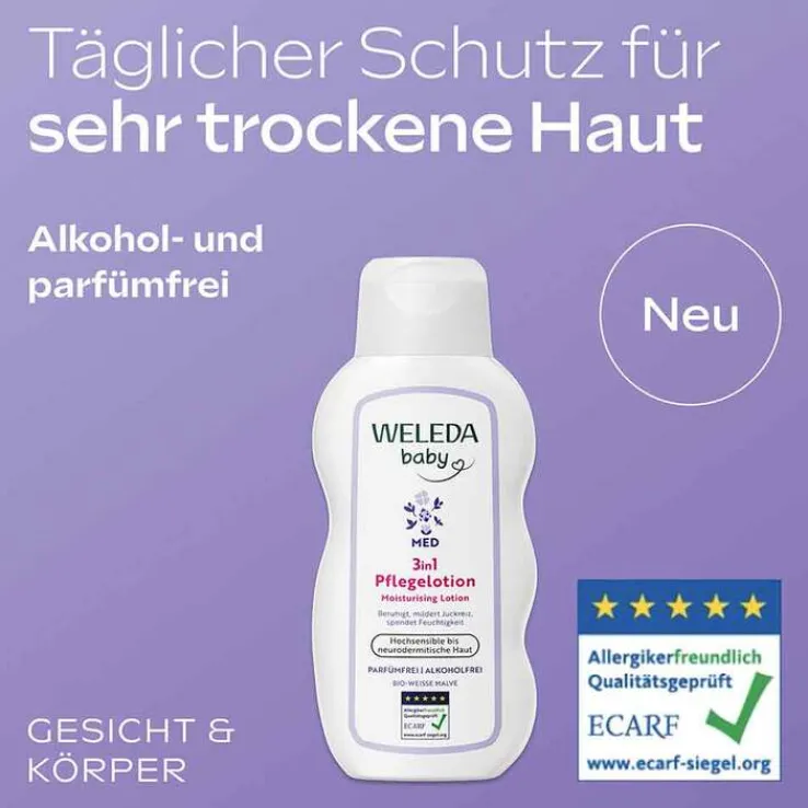 Weleda 3in1 Pflegelotion weiße Malve, 200 ml