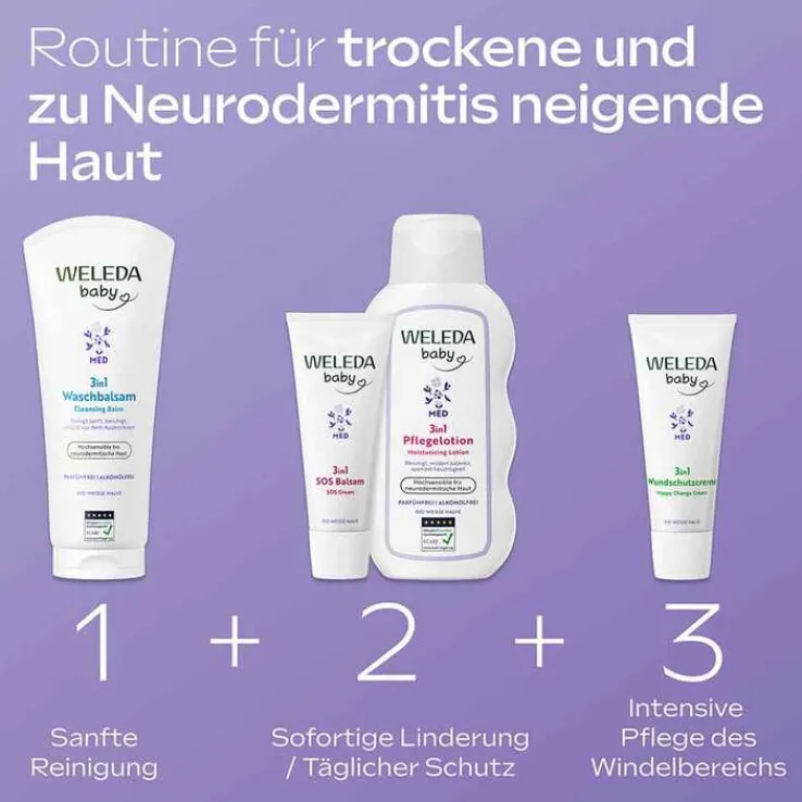 Weleda 3in1 Pflegelotion weiße Malve, 200 ml
