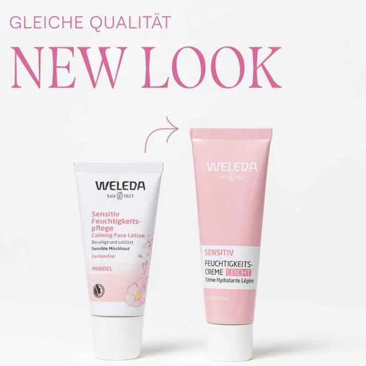 Weleda Sensitiv Feuchtigkeitscreme leicht Mandel, 30 ml