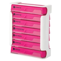 Wepa 7 Tage Compact Wochenmagazin weiß / pink, 1 St