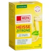 Wepa heiße Zitrone + Vitamin C + Calcium zuckerfrei Pulver, 10X10 g