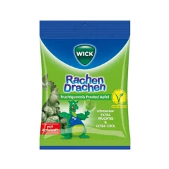 WICK RachenDrachen Halsgummis Apfel, 75 g