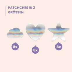 Wild Stripes Anti-Pickel Patches Holo Clear, 24 St