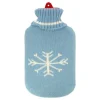 Wärmflasche Gummi 2 l mit Rollkragenpullover Bezug, 1 St