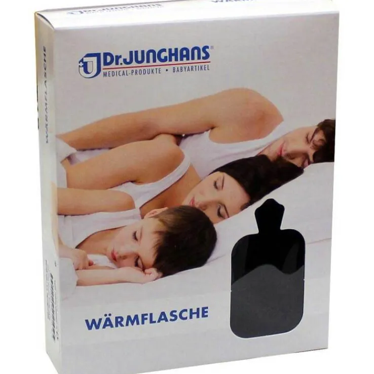 Wärmflasche mit Bezug blau, 1.5 l