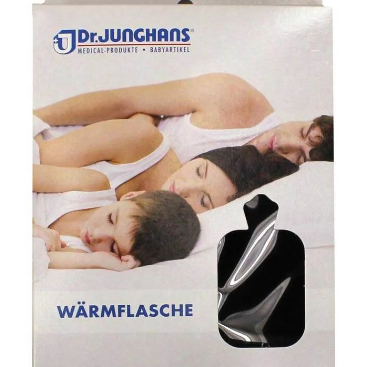 Wärmflasche mit Bezug blau, 2 l